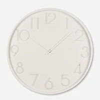 Horloge murale chiffres gras - Gris