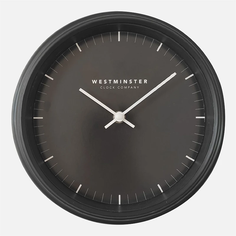Wall Clock With Black Dial & No Numbers