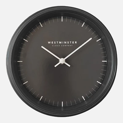Wall Clock With Black Dial & No Numbers