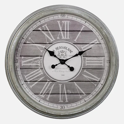 Wall Clock With Roman Numbers - Grey