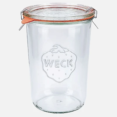 WECK Mold Tempered Glass Jar 850 ml