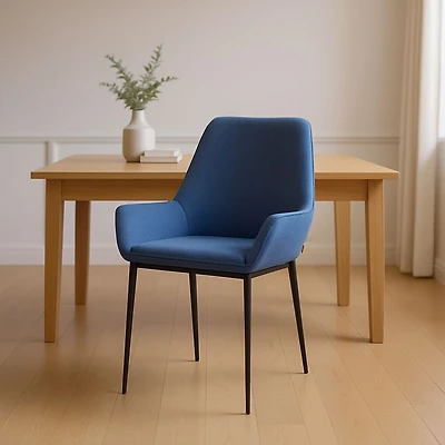 Windsor Set of 2 Accent Chairs, Denim