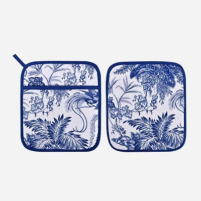 Willow Toile Pot Mitt