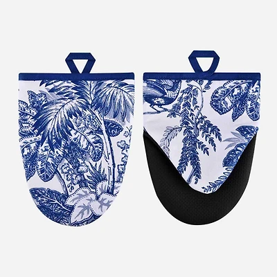 Willow Toile Microwave Mitts