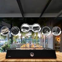 Sunbeam Bolt Foyer de table en acier