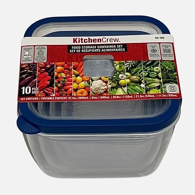 Ensemble de 10 récipients alimentaires