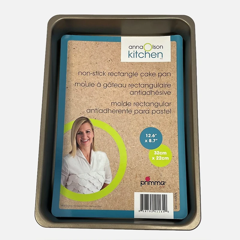 Anna Olson Kitchen Rectangular Non-stick Baking Pan - 12.6'' x 8.7'' 