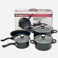 Kitchen Crew Batterie De Cuisine, Ensemble de 7 Pièces