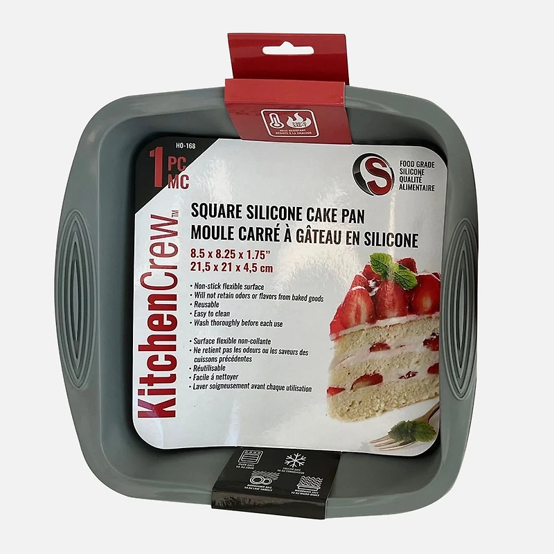 Kitchen Crew Moule à gâteau carré en silicone - Assorted