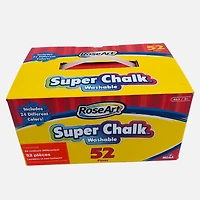 Roseart Washable Super Chalk - 52 piece