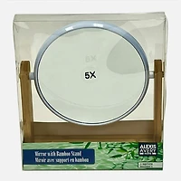 Bamboo Magnifying  Mirror - Brown