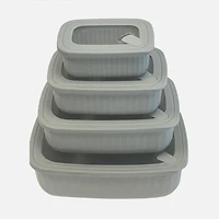 Contenants de rangement, 8 pièces - Rectangulaire