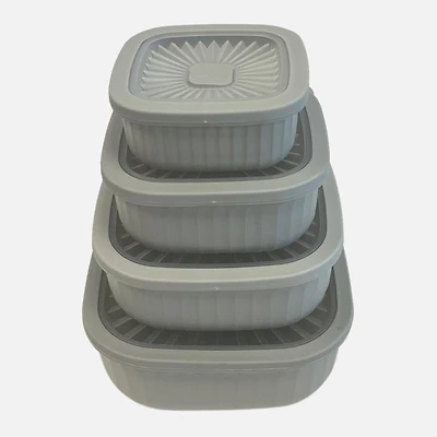 Storage containers, 8 pieces - Square