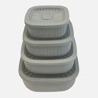 Storage containers, 8 pieces - Square