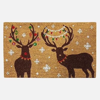 Coir Mat - Reindeers