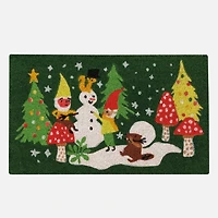 Gnome for the Holidays Coir Rug