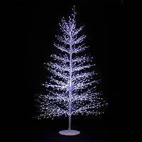 Christmas Tree with Lights - White