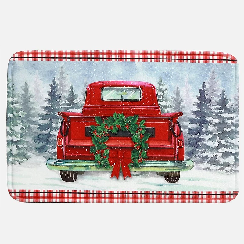 Memory Foam Mat Red Truck 