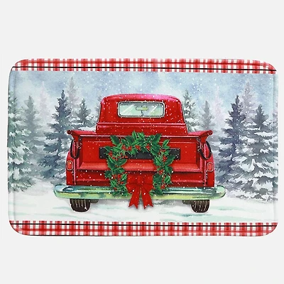 Memory Foam Mat Red Truck 