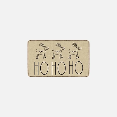 Reindeer Poly Mat - « HO HO HO »