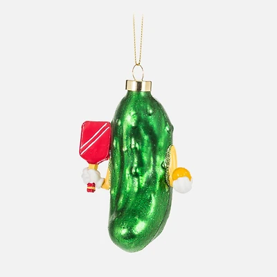 Pickle Pickleball Ornament - 3.5”