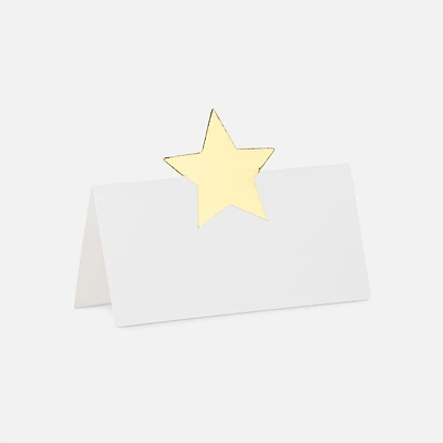 Star Folded Placecards, 12 Pieces