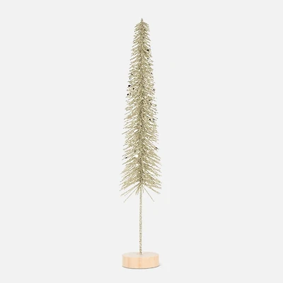 Small Skinny Glitter Brush Tree - 10.5''