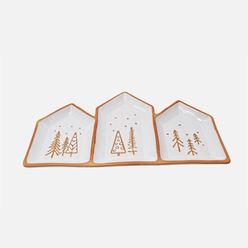 Fir Forest 3-Compartment Plate