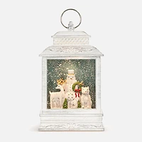 Demdaco Cozy Time Snowman Snow Globe with Light