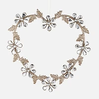 Demdaco Sparke and Joy Heart-Shaped Flower Ornament