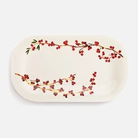 Demdaco Bydesign Serving Holiday Cranberry Rectangular Platter