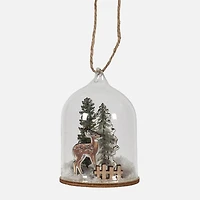 Ornement en forme de cloche avec cerf