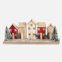 Wood Village With Trees