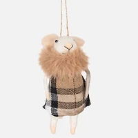 Mouse with Tan Tartan Outfit, Assorted
