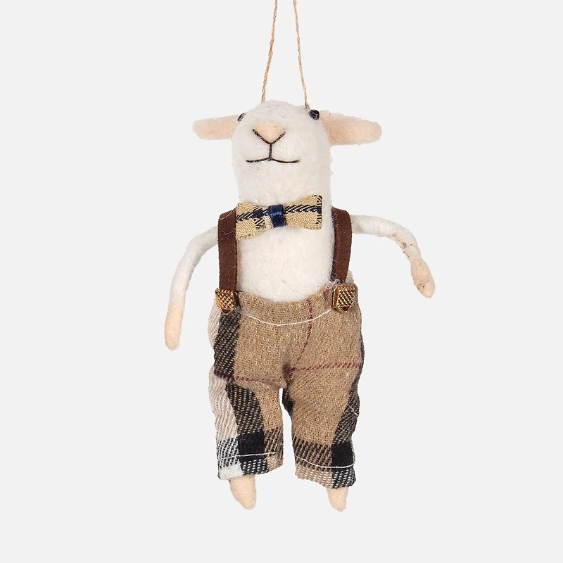 Mouse with Tan Tartan Outfit, Assorted