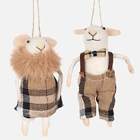 Mouse with Tan Tartan Outfit, Assorted
