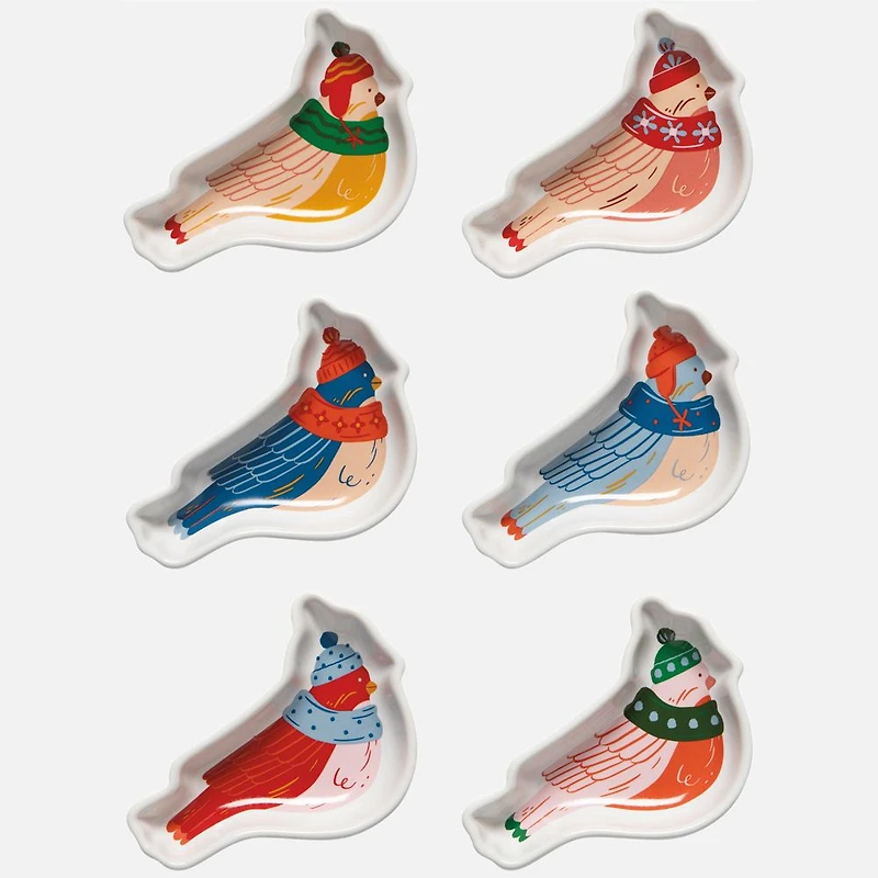 Pinch Bowls Season's Tweetings, Set of 6