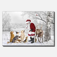 Wall Art Pups Find Santa