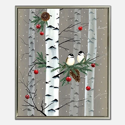 Wall Art Birch Birds I