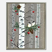 Wall Art Birch Birds I