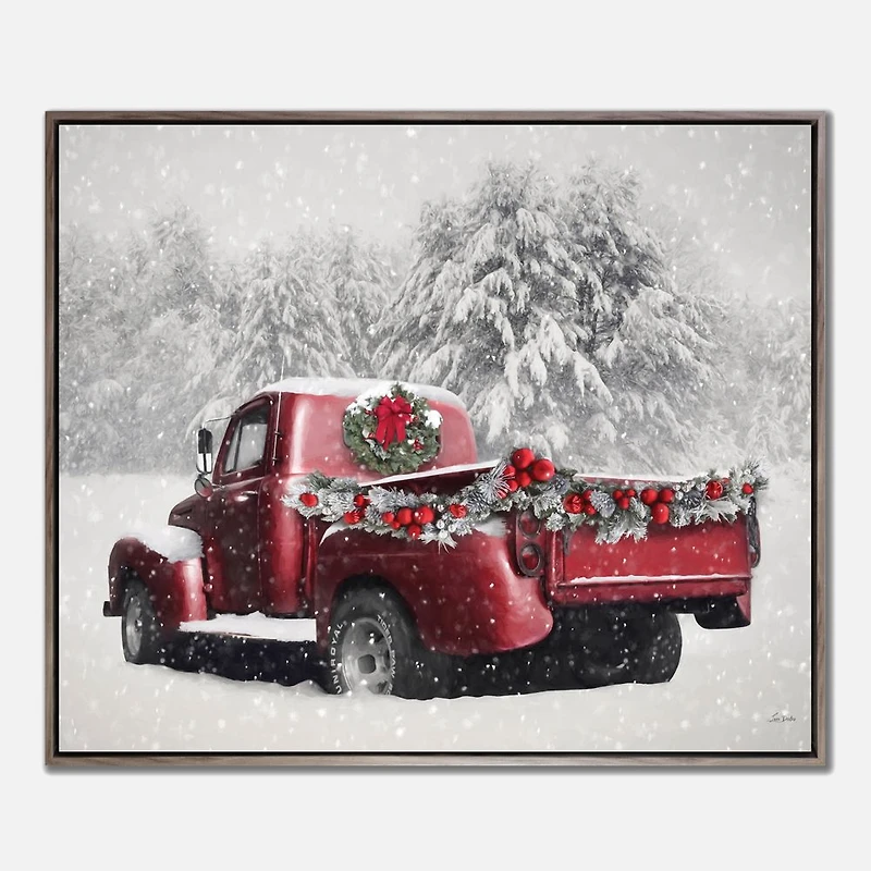 Wall Art Red Truck