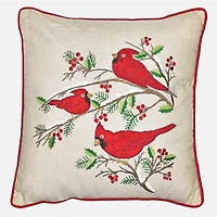 Cardinal Holiday Cushion