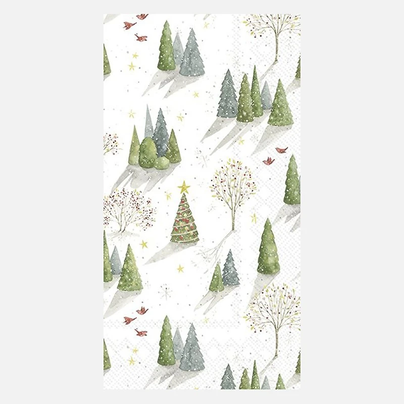 Buffet Napkins, Pack of 16 - Decorated Tree