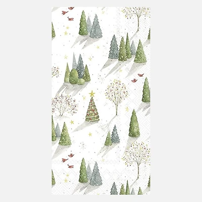 Buffet Napkins, Pack of 16 - Decorated Tree