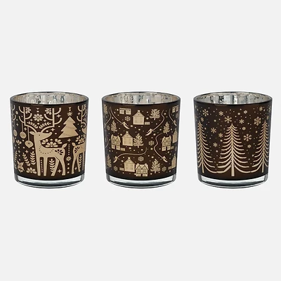 Torre & Tagus Holiday Trio Vase, ensemble 3