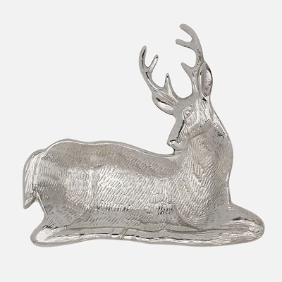 Torre & Tagus Stag Decor Dish - Silver