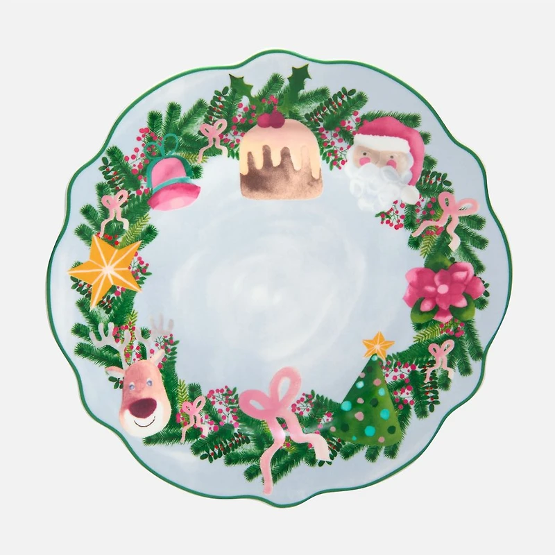 Maxwell & Williams Tis the Season Blue Plate