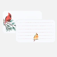 Mini Note Cards Cardinal - 50 Pieces