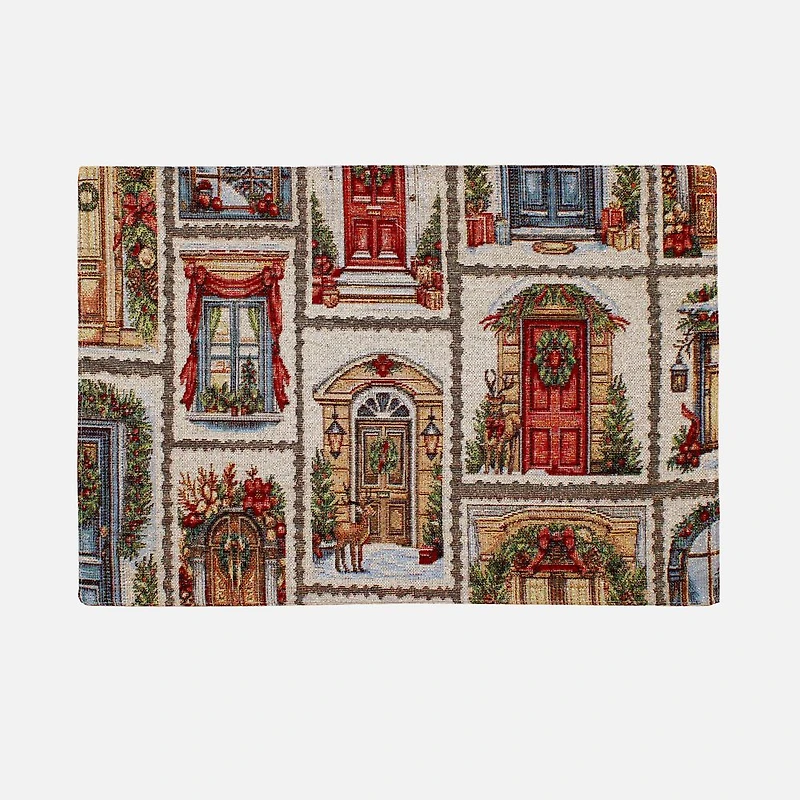 Xmas Doors Placemat