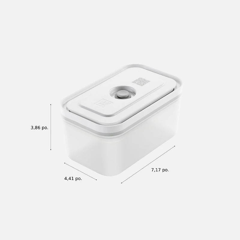 Moyen contenant sous-vide en plastique semi-transparent 1,1 L par ZWILLING FRESH & SAVE 